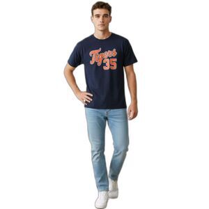 Detroit Tigers Veerlander Baseball T-shirt Unisex XL Blue 200% Cotton